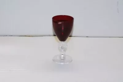 4 Morgantown GOLF BALL Spanish Red Wine Goblet Gobets 4.75 Inch • $72