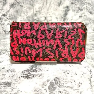 LOUIS VUITTON Monogram Graffiti Canvas Zippy Long Wallet • £240.48