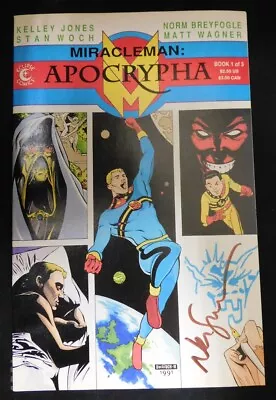 $25 • Buy Miracleman Apocrypha 1 Eclipse Comic Signed Neil Gaiman Jones Woch 1991 Vf+