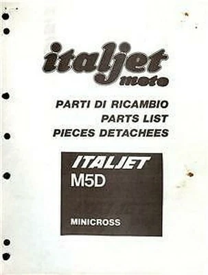 $17.75 • Buy 1982-84 Italjet M5D 50cc Mini Bike Parts Book COPY