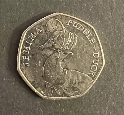 2016 Royal Mint 50p Fifty Pence Beatrix Potter - Jemima Puddle-Duck • £1.15