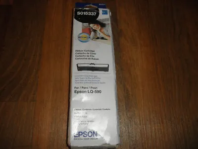 Genuine Epson S015337 Black Fabric Printer Ribbon Cartridge For Epson LQ-590 • $6