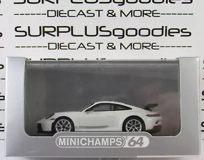 2022 Minichamps 1:64 2021 PORSCHE 911 (992) GT3 Carrera White Metallic 643061009 • $27.95