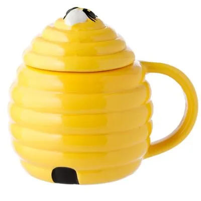 £9.95 • Buy Beehive Bees Shaped 3d Coffee Mug Cup With Lid New In Gift Box