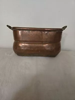 Vintage Copper And Brass Planter Pot • $28