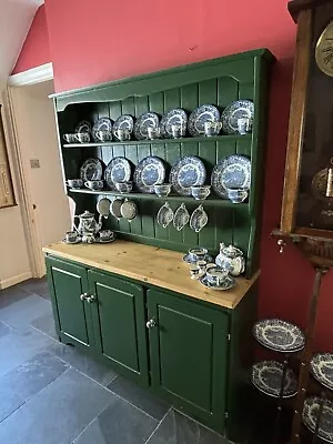 Farmhouse Pine Dresser Painted Green • £90