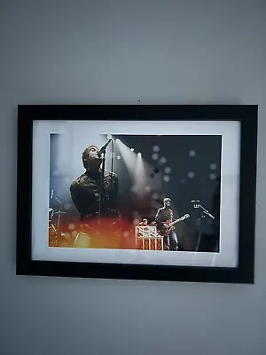 Oasis Band - A4 Framed Picture Liam Gallagher & Noel Gallagher • £13.99