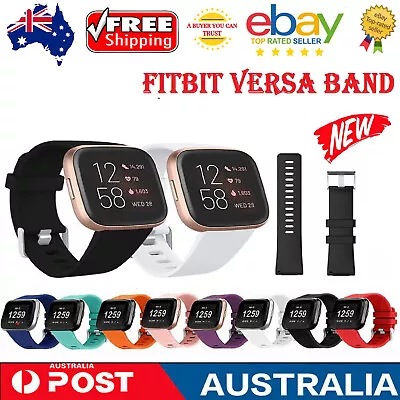 For Fitbit Versa 2 Lite Replacement Strap Silicone Buckle Flexible Watch Band AU • $8.99