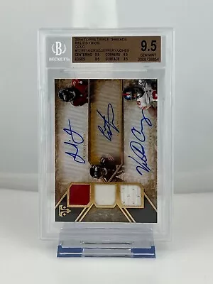 2014 Topps Triple Threads Relics Trios Cruz/Jeffery/Jones Auto Jersey /9 BGS 9.5 • $500