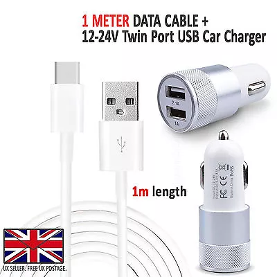 $13.88 • Buy SONY XPERIA XZ2 PREMIUM- In Car Fast Double Charger PLUS Type C 3.1 Charging