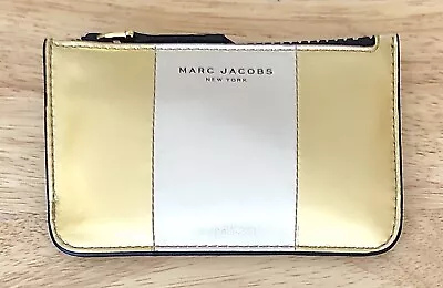 Nwt Women’s Marc Jacobs Bicolor Metallic Leather Key Pouch Gold Multi • $49.99