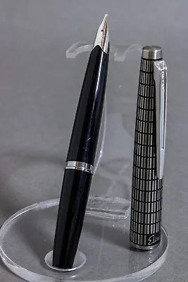 PILOT Fountain Pen Elite Grid Cap Nib B H1179 14K-585 Vintage  Mint  Pocket Size • $199.90