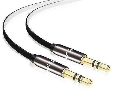 3.5mm Jack Plug To Plug Male Cable Audio Lead For Headphone/Aux/MP3- FLAT DESIGN • £5.95