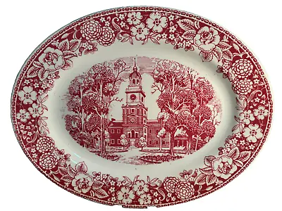 Vintage Independence Hall Homer Laughlin Platter Early American Homes Markystore • $24.99