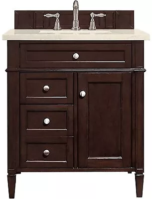 James Martin Vanities Brittany 30  Single Vanity Burnished Mahogany W/ 3 CM • $1854