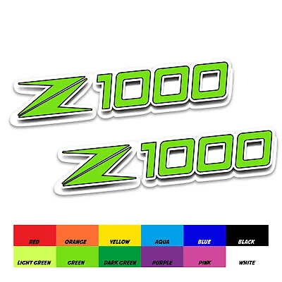 8cm GREEN Fairing Sticker Decal Letter Motorcycle For Kawasaki Z1000 • $10.36