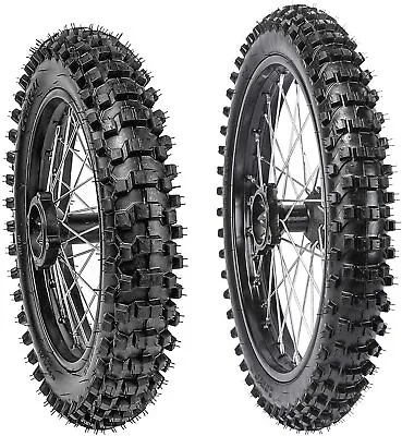$219.99 • Buy Front 70/100-17 + Rear 90/100-14 Wheel Tire Rim For Pit Bike Apollo 125 SSR CR85