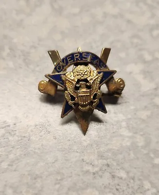 WWII Army Officer Overseas Victory Sweatheart Pin • $60