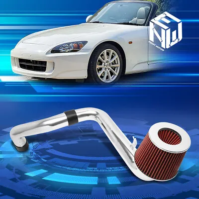 For 06-09 Honda S2000 Engine High Flow Cold Air Intake System+Red Cone Filter • $65.38