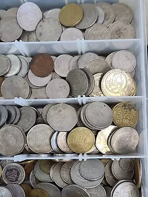 VINTAGE LOT Assorted Mexican Coins 1 One Pound Pesos Centavos • $9.99