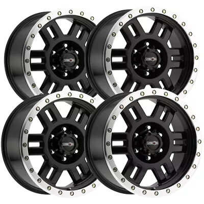 (Set Of 4) Vision 398 Manx 18x9 6x135 +0mm Gloss Black Wheels Rims 18  Inch • $739.96