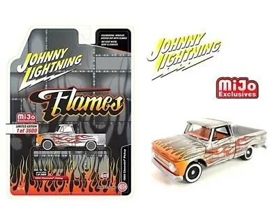 Johnny Lightning Mijo Exclusives Flames 1966 Chevrolet Pickup Squarebody Truck • $27.50