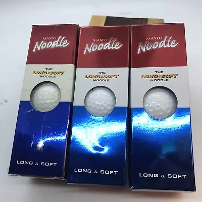 Maxfli Noodle The Long & Soft Golf Ball. Three Boxes Of Three. Open Box • $22