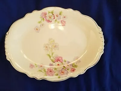 Vintage HOMER LAUGHLIN Virginia Rose Oval  Serving Platter  11.5x8.5 • $13.49