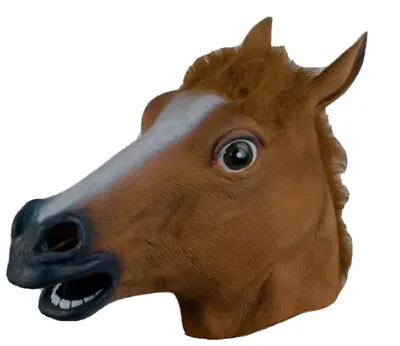 £6 • Buy RUBBER HORSE HEAD MASK FANCY DRESS PARTY LATEX HALLOWEEN ADULT Cosplay UK 
