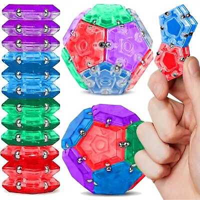 [Magnetic Fidget Sphere] 12 Pieces Building Blocks Set Stress Toy Desk Toy Adult • $13.93