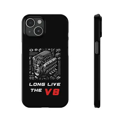 Long Live The V8 Engine Diagram IPhone Case - Modern Design Print - Fits IPhone • $24.99