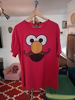 Vintage Mustache Elmo Sesame Street T-shirt Size 2XL Funny Tag • $45