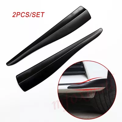 Black Auto Bumper Protector Bar Trim Anti Rub Crash Scratches Strip Accessories • £15