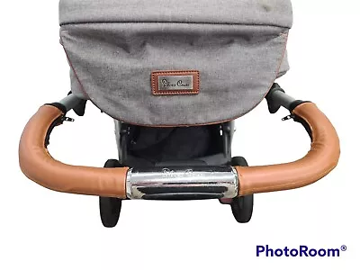 £16.75 • Buy Silvercross WAVE Handle Bar Covers Faux Leather TAN Single Double COVERS ONLY