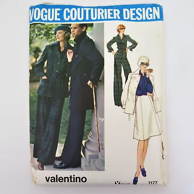 Vtg Vogue Couturier Design Uncut Size 8 Sewing Pattern 1177 Valentino Suit 1970s • $27.95