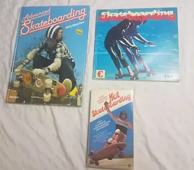 LOT OF 3 Skateboard Books 1970s Vintage Advanced Hot Skateboarding • $47.99