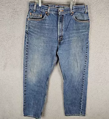 Vintage Levis 505 Denim Jeans Mens 38x30 Made In USA Outdoors Casual Distress • $21.88