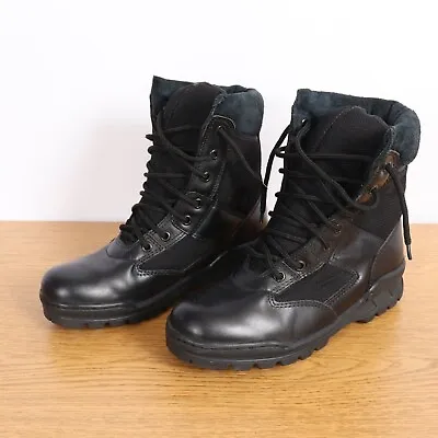 Thorogood Womens 6  Commando Boots Size 8 M 534-6087 Black Leather Combat • $69.99