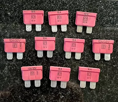 BMW Fuse Fuses Red 10 Amp Set Of 10 Medium OEM E30 E36 E39 E46 E53 E38 E39 • $16.75