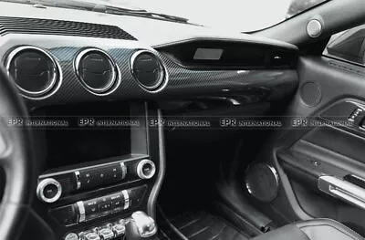 Carbon Fiber Dash Trim Passenger Side Cover For LHD Only For 2015+ Ford Mustang • $226.80