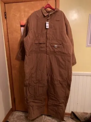 4xl Carhartt Tan Coveralls Duck Quilt Lined Fr New W/tags • $71.20