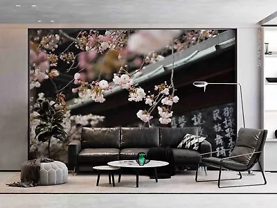 3D Floral Pergola Sakura Word Self-adhesive Removeable Wallpaper Wall Mural1 • $224.99