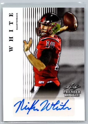 2018 Mike White Leaf Premier Rookie Autograph PR-MW1 TC3250 • $17.99