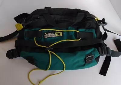 Mountainsmith Tour Hiking Day Lumbar Fanny Pack Bag Outdoor Black & Green • $16