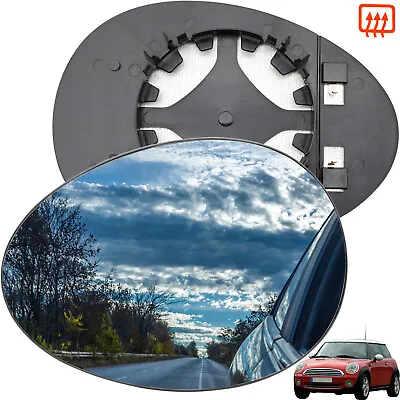 For Mini Cooper R55 R56 R57 R58 07-15 LH Left Door Side Wing Mirror Glass Heated • $13.89