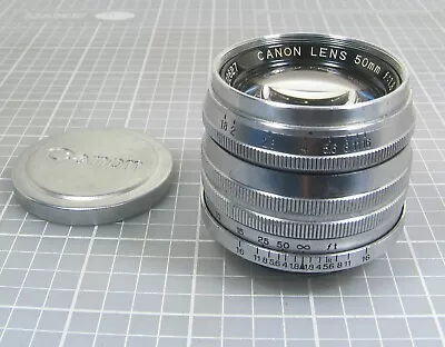 Canon Lens 50mm F/1.8 LTM Screw Mount Rangefinder Lens Japan Read! • £40.17