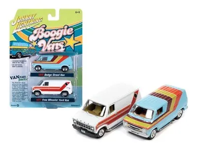 1976 Dodge Street Van & 1977 Ford Van  Boggie Vans Version A 1/64 JLSP129A • $15.99