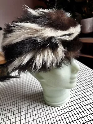 Real Genuine Fur Hat  Men XL Skunk Raccoon Beaver Fox Fur • $200