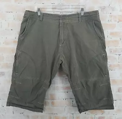Kuhl Renegade Krux Gray Vintage Patina Dye Men's Long Shorts Sz 40 X 17.5  Capri • $34.99
