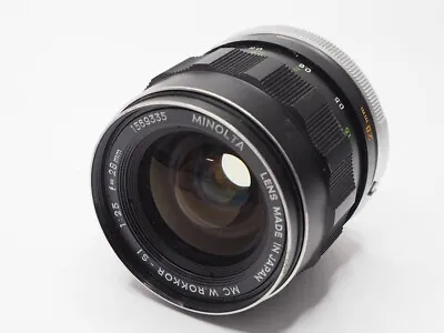 MINOLTA MC W.ROKKOR-SI 28mm F/2.5 Wide Manual Focus Lens Used • $80